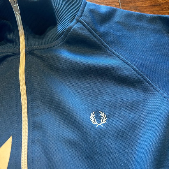 Vintage Fread Perry Tracksuit Hoodie Full Zip Big logo size large - Picture 10 of 15